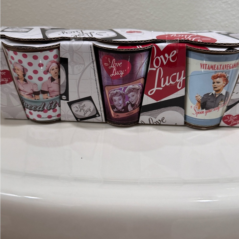 I Love Lucy Shot Glass Set